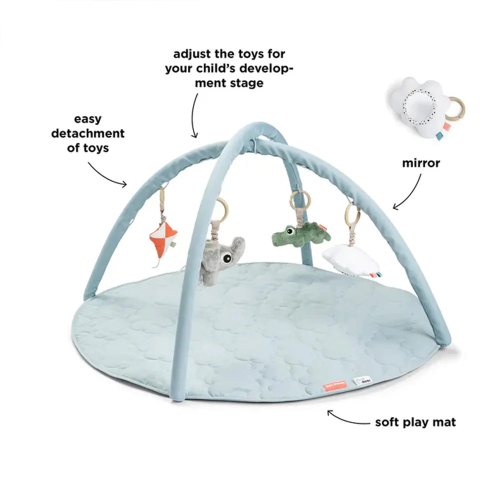 Manta de juego de actividades Playground azul