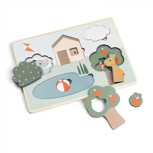 Rompecabezas en capas Deer Friends varios colores