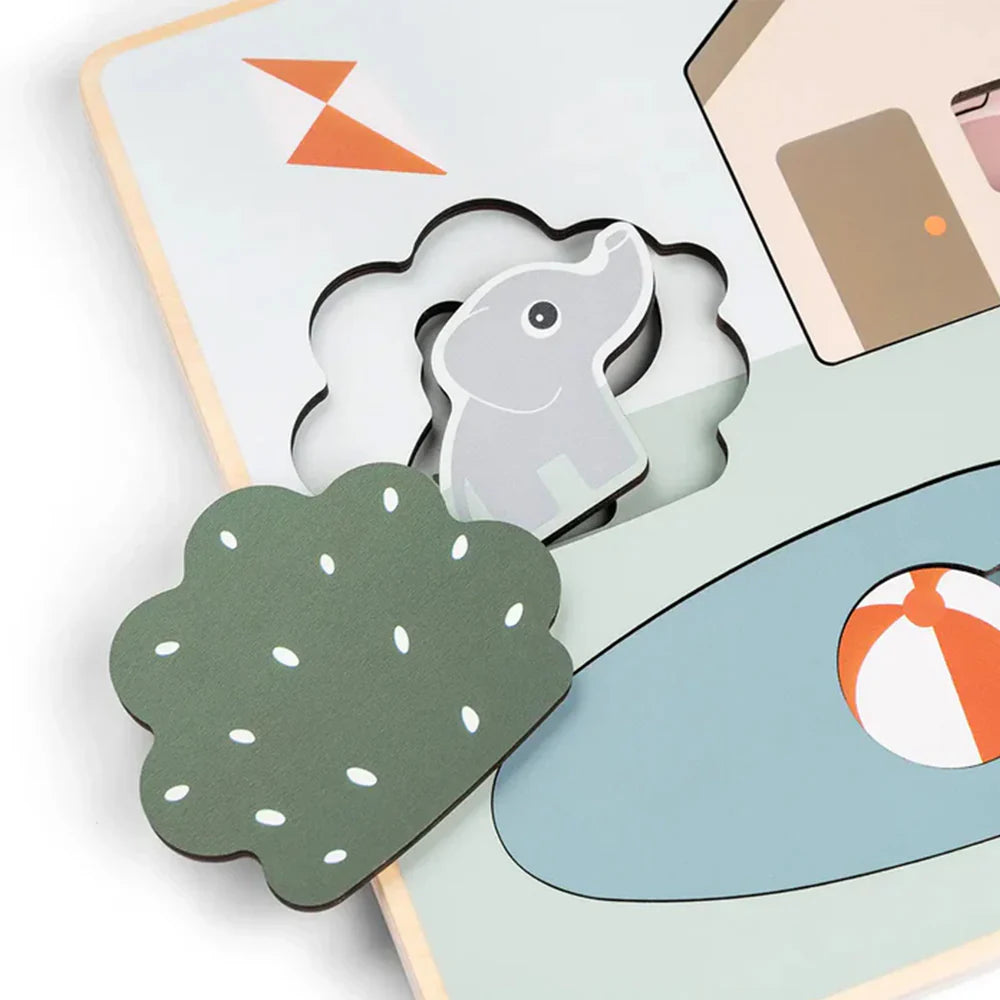 Rompecabezas en capas Deer Friends varios colores