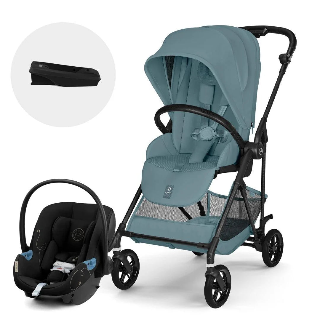 Coche Travel System Melio Carbon + Aton G + Base G - Cybex