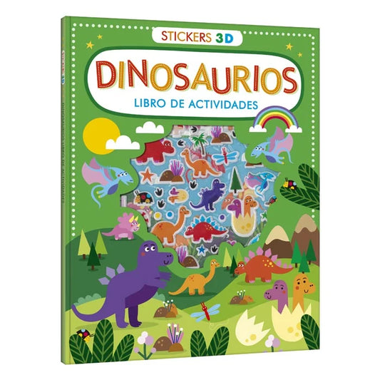 DINOSAURIOS LIBRO DE ACTIVIDADES STICKERS 3D