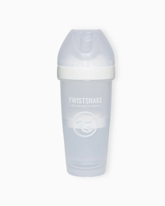 Mamadera Twistshake Double Pro 330ml Blanco