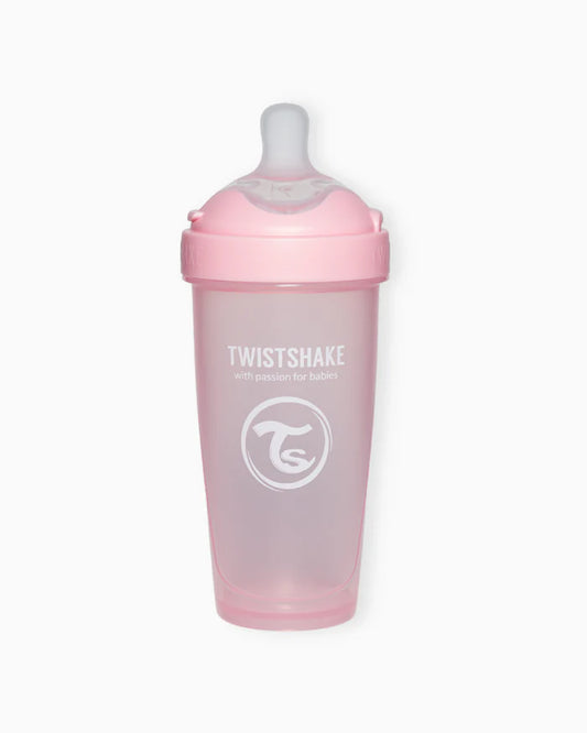 Mamadera Twistshake Double Pro 330ml Rosado