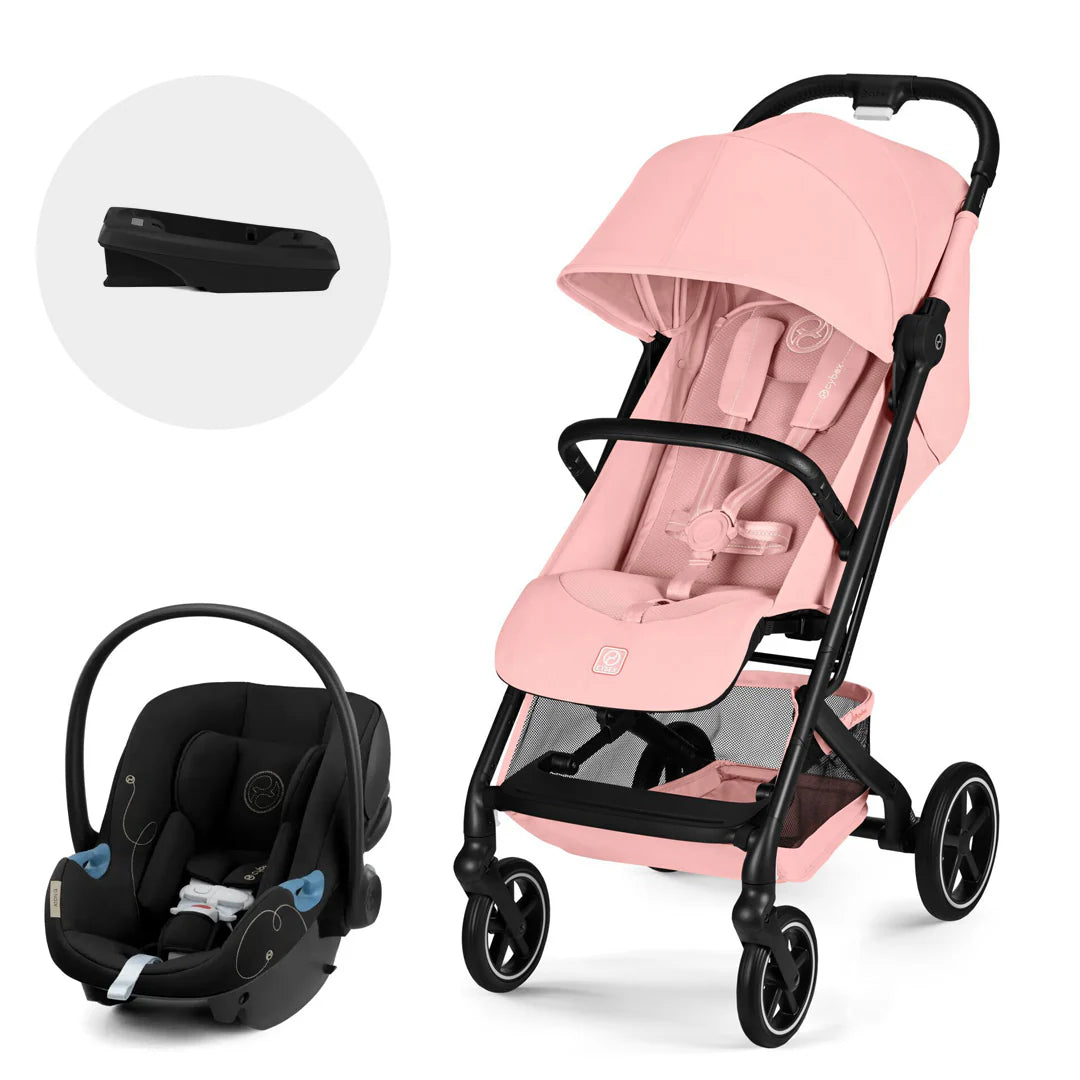 Coche Travel System Beezy + Aton G + Base BlackCandy Pink Cybex