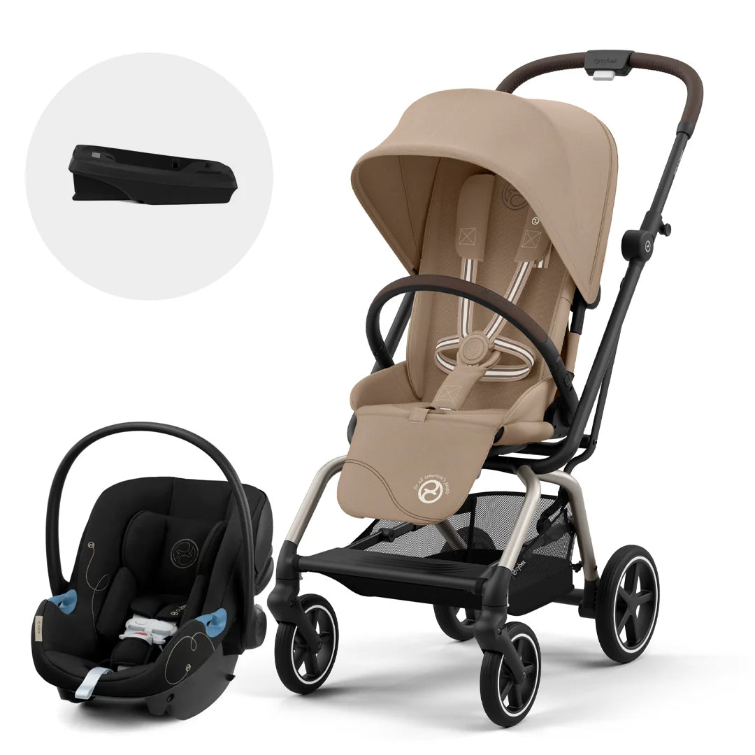 Coche Travel System Eezy Twist+ OPH + Aton G + base G TPE Almond Beige - Cybex