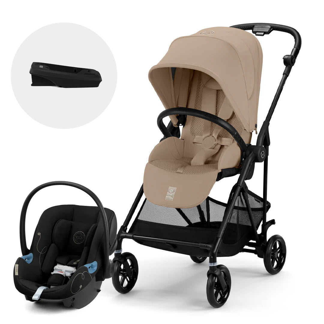 Coche Travel System Melio Carbon + Aton G + Base G - Cybex