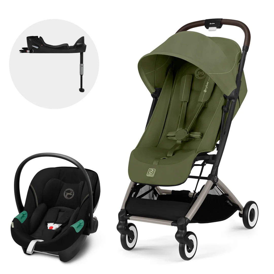 Coche Travel System Orfeo + Aton S2 + Base Cybex