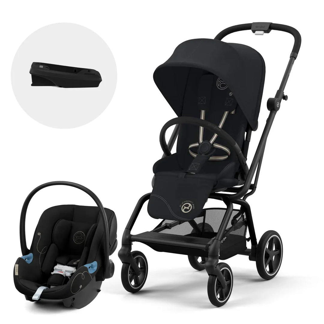 Coche Travel System Eezy Twist+ OPH + Aton G + base G BLK Magic Black - Cybex