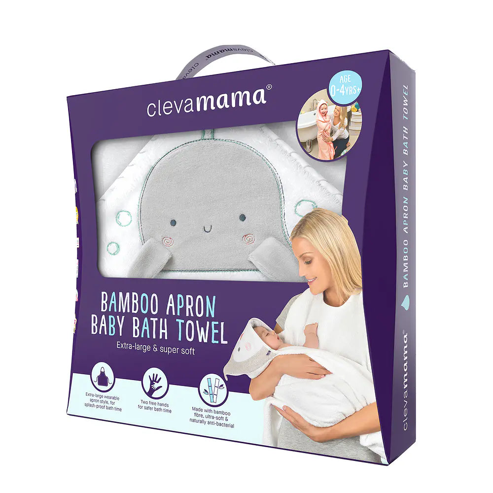 Toalla Delantal Blanco Delfín Clevamama