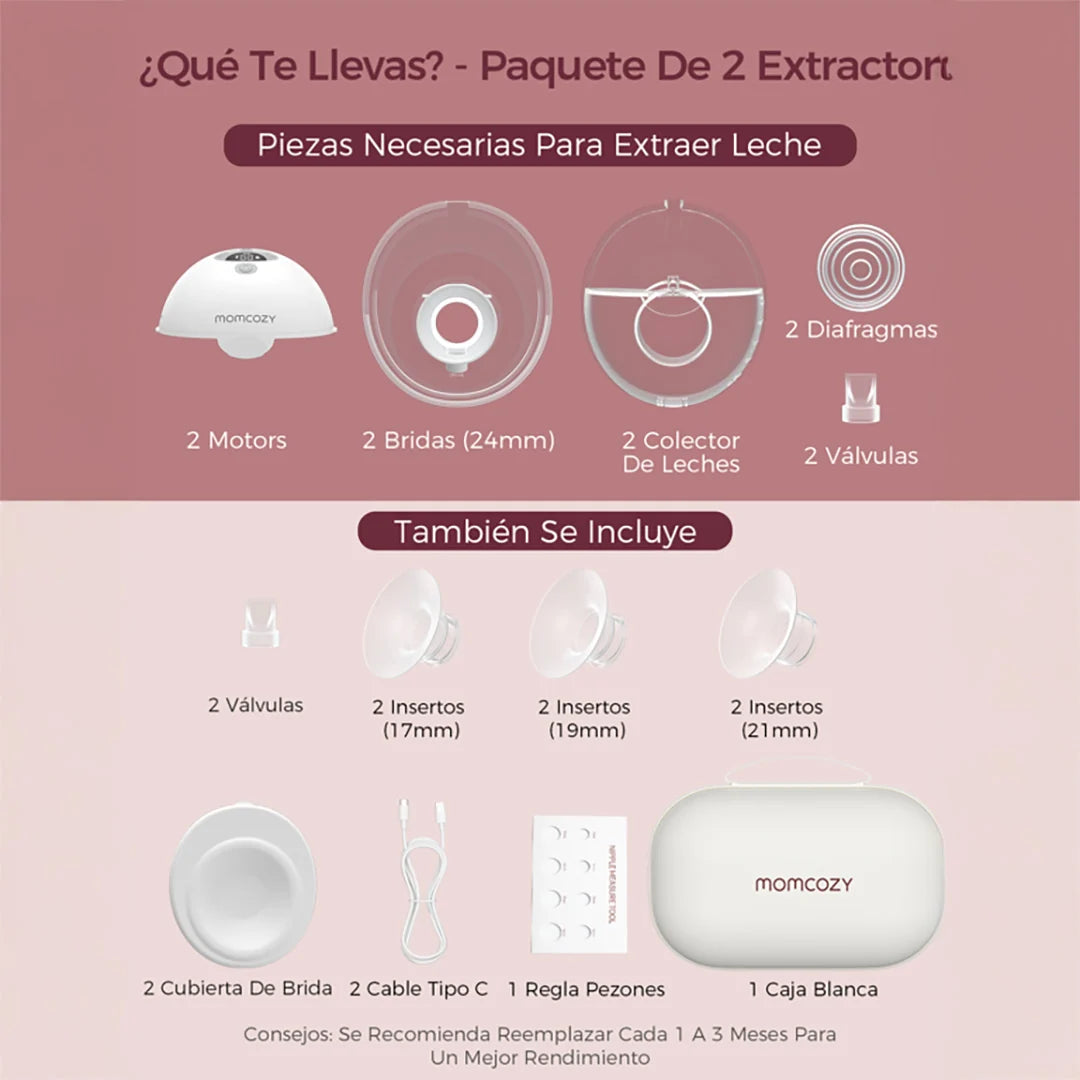 Extractor de Leche Materna M5 Smart Control por App y Manos Libres