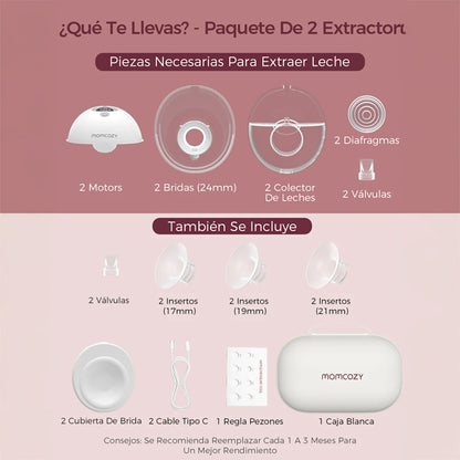 Extractor de Leche Materna M5 Smart Control por App y Manos Libres