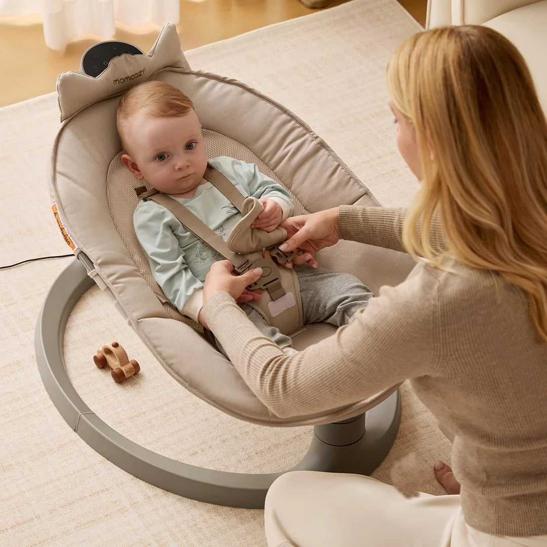 Mecedora Eléctrica 2 en 1 Columpio Convertible Momcozy