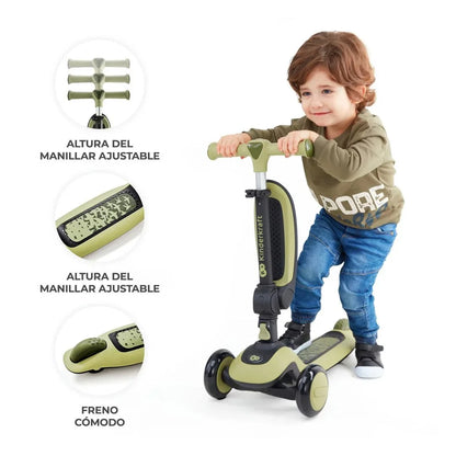 Triciclo Monopatin 2 en 1 Halley Kinderkraft