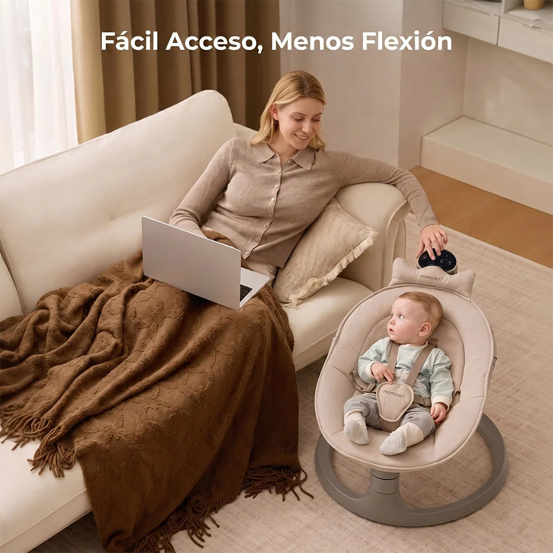 Mecedora Eléctrica 2 en 1 Columpio Convertible Momcozy
