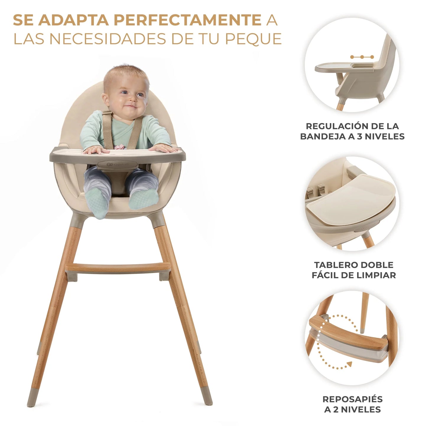 Silla de comer FINI 2 Kinderkraft