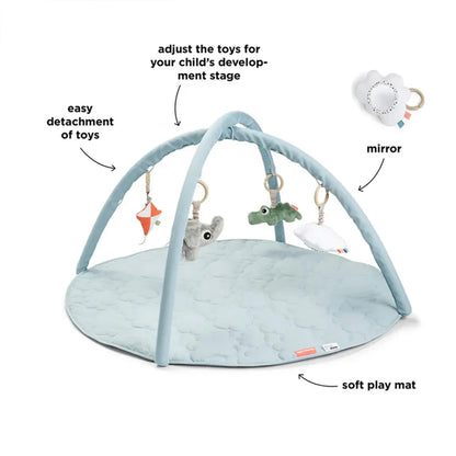 Manta de juego de actividades Playground azul