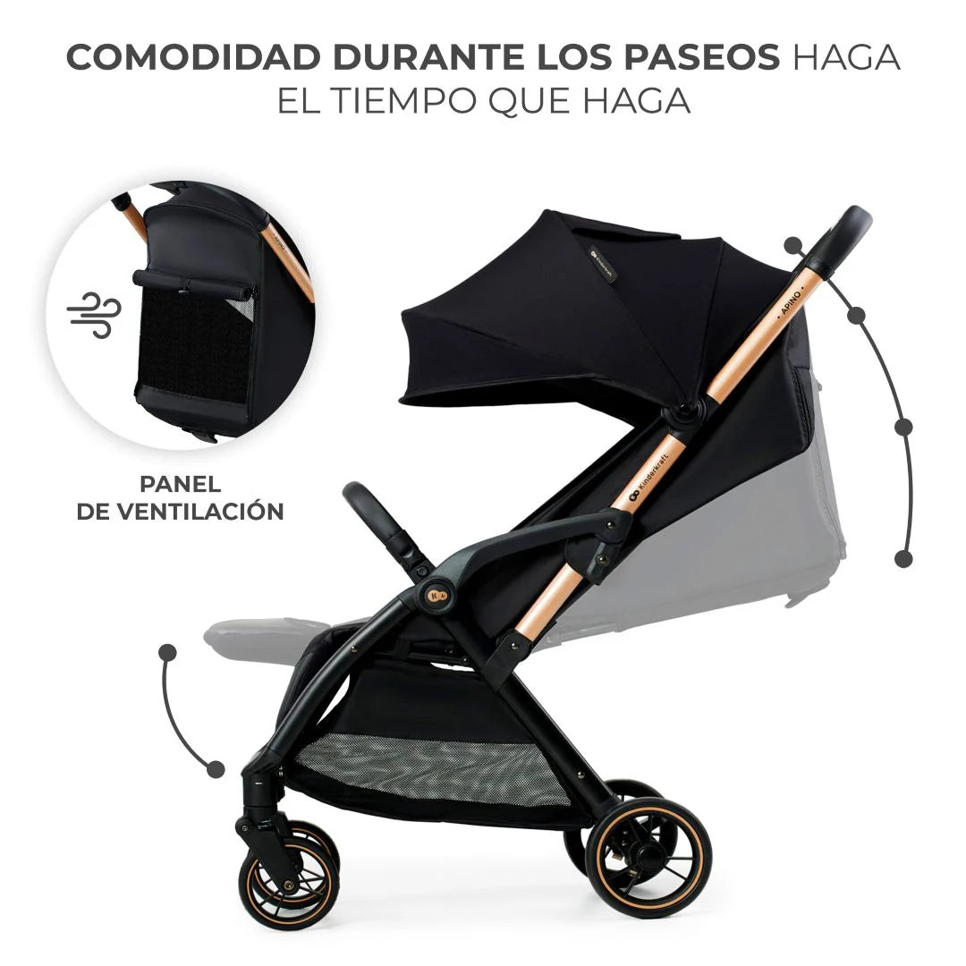 Coche de paseo Apino Raben Black- KinderKraft
