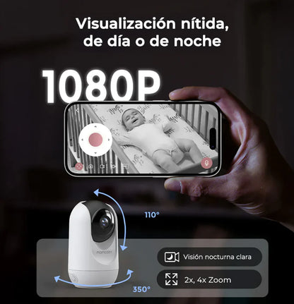 Monitor de Bebe Full HD Wi-Fi 5" MomCozy