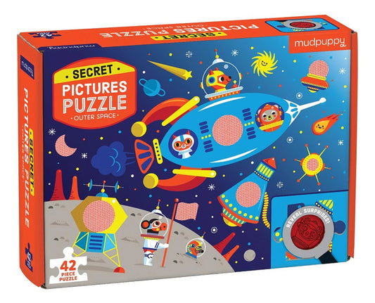 Puzzle 42Pcs Con Dibujos Secretos Espacio Exterior - Mudpuppy