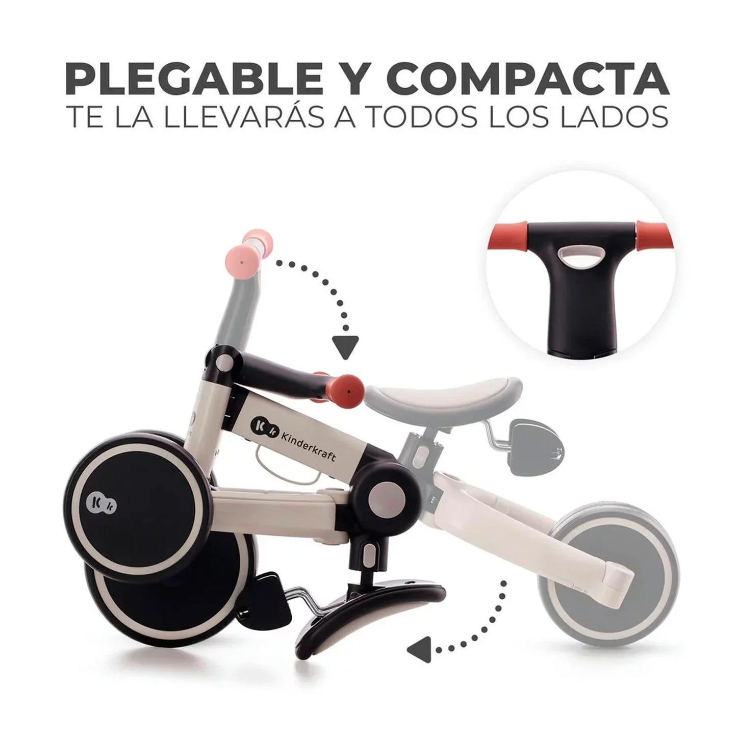 Triciclo 4Trike 3 en 1 Silver grey