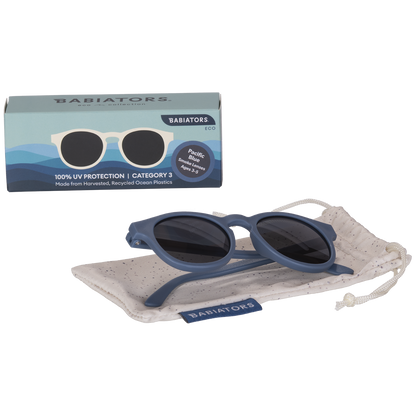 Babiators Eco Keyhole: Pacific Blue | Smoke Lenses | 3-5 años