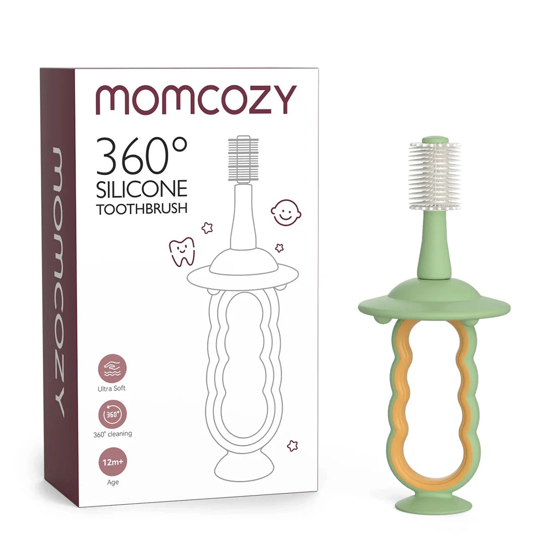 Cepillo Dental de Silicona para Bebé - Momcozy