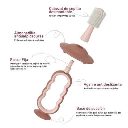 Cepillo Dental de Silicona para Bebé - Momcozy