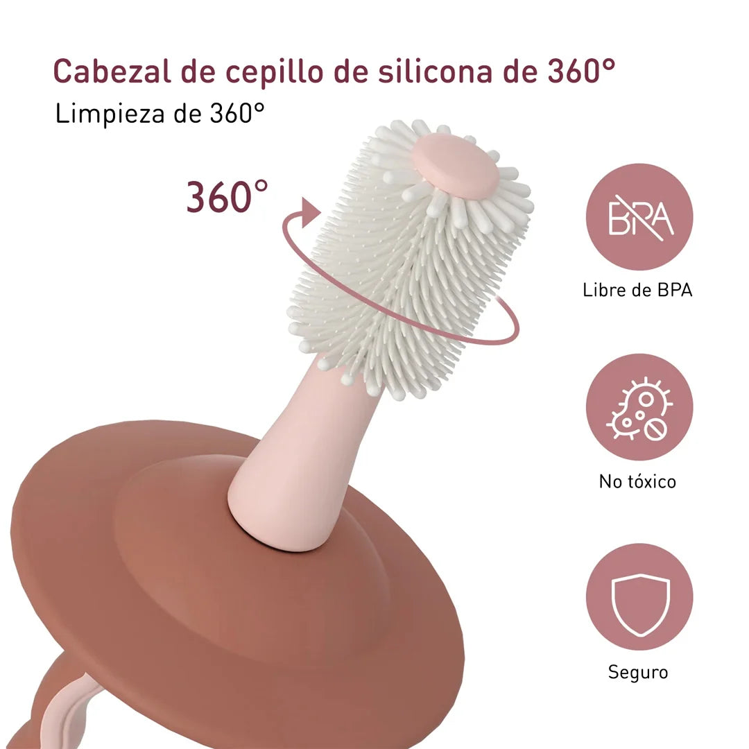 Cepillo Dental de Silicona para Bebé - Momcozy