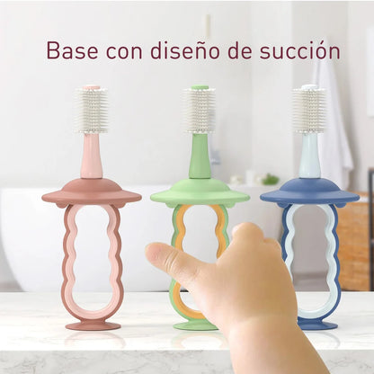 Cepillo Dental de Silicona para Bebé - Momcozy