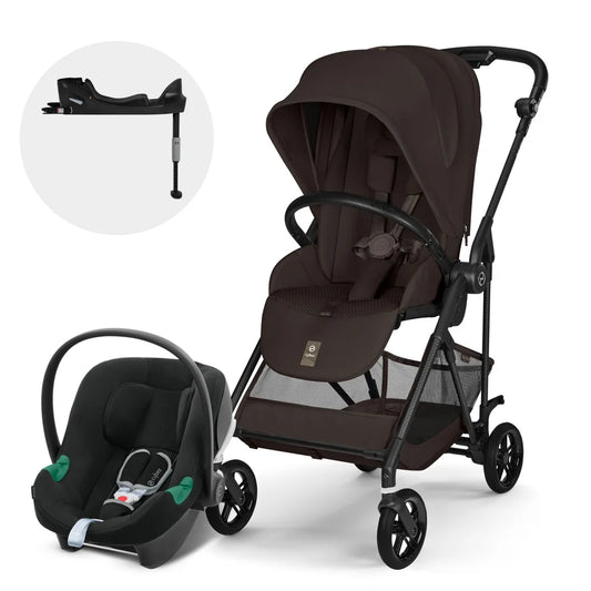 Coche Travel System Melio Carbon + Aton B2 + Base - Cybex