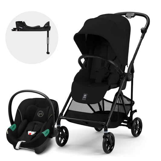 Coche Travel System Melio Carbon + Aton S2 + Base - Cybex