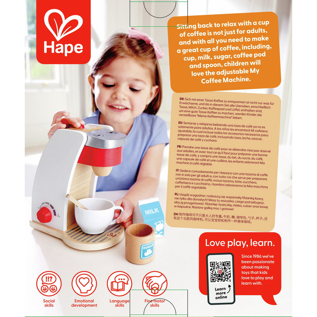 Set Mi Nueva Máquina de Café - Hape