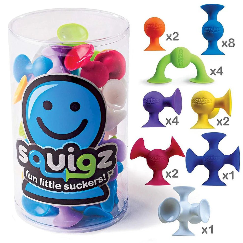 Juego de Chupones Squigz Starter Set 24 Pcs FatBrain Toys