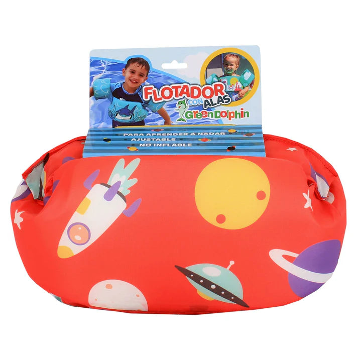 Flotador con Alitas Espacio Rojo - Green Dolphin