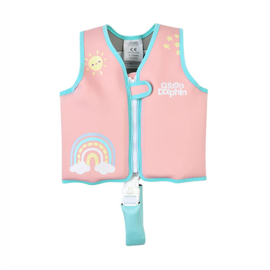 Chaleco Flotador Infantil Arcoíris Palorosa 15 a 19 kg - Green Dolphin