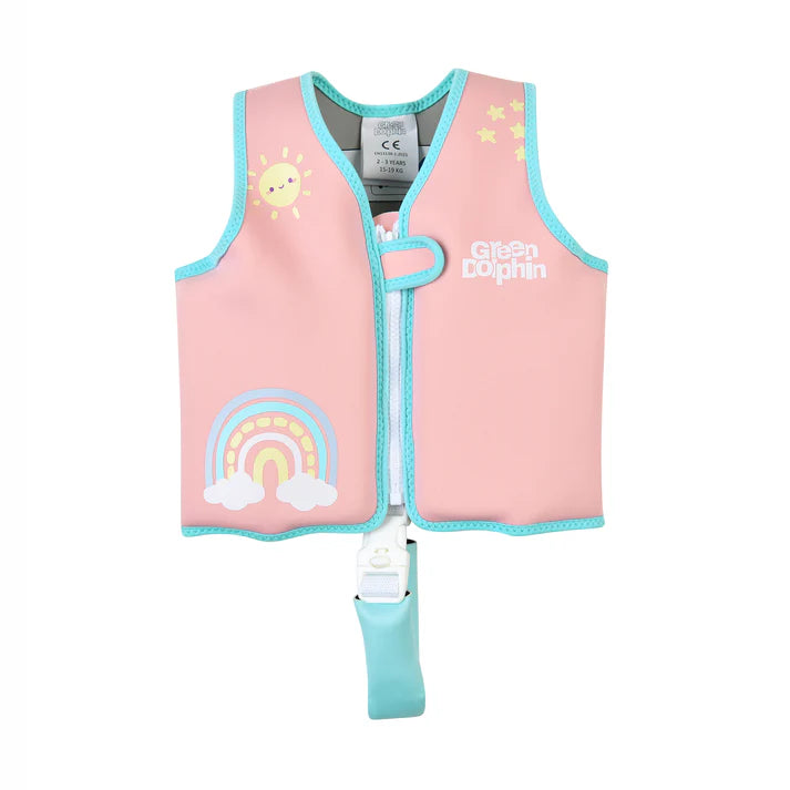 Chaleco Flotador Infantil Arcoíris Palorosa 19 a 30 kg - Green Dolphin