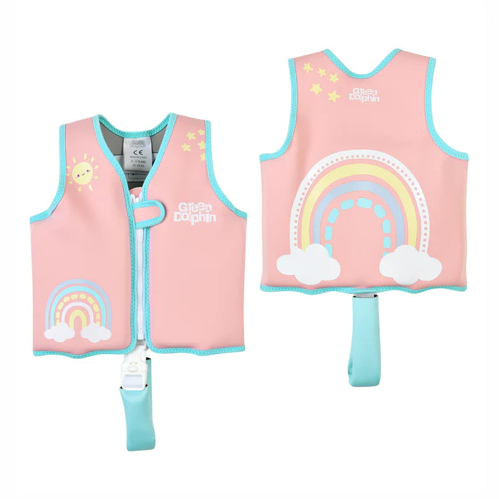 Chaleco Flotador Infantil Arcoíris Palorosa 15 a 19 kg - Green Dolphin