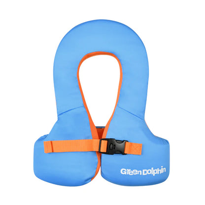 Chaleco Flotador Infantil Green Lock Celeste 19 a 30 kg - Green Dolphin