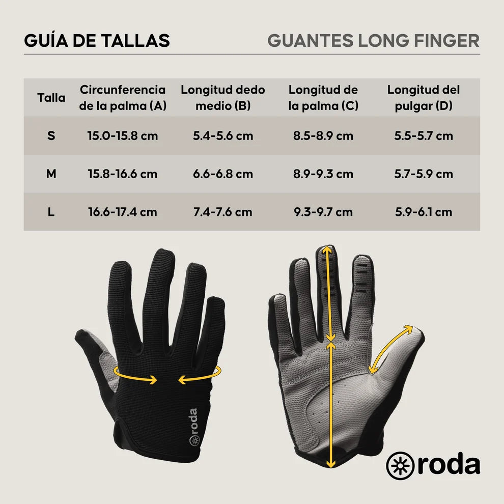 GUANTES DE CICLISMO PARA NIÑOS RODA LONG FINGER
