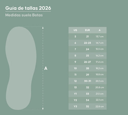 Botas de agua para niños y niñas Roda Verde