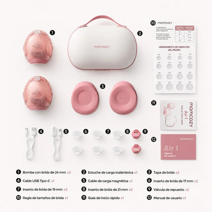 Extractor de Leche Materna Doble Air 1 Momcozy
