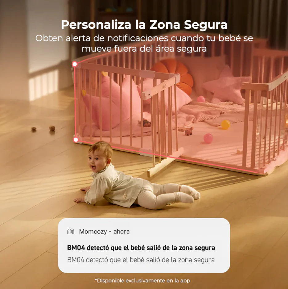 Monitor de Bebe Full HD Wi-Fi 5" MomCozy