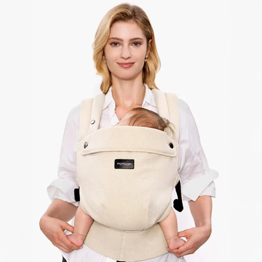 Portabebé 3 en 1 PureHug Lino Ambar Claro - Momcozy