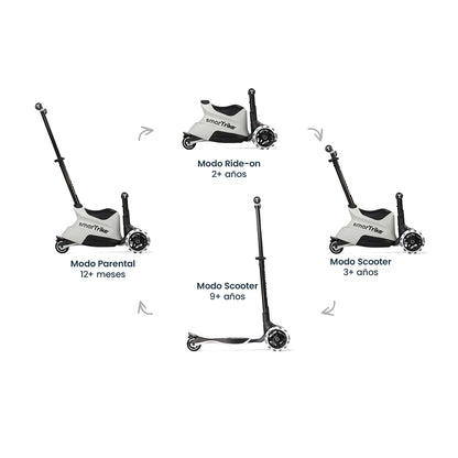Xtend Ride-on 3 en 1 (1-12 años) Cool Grey - Samrtrike