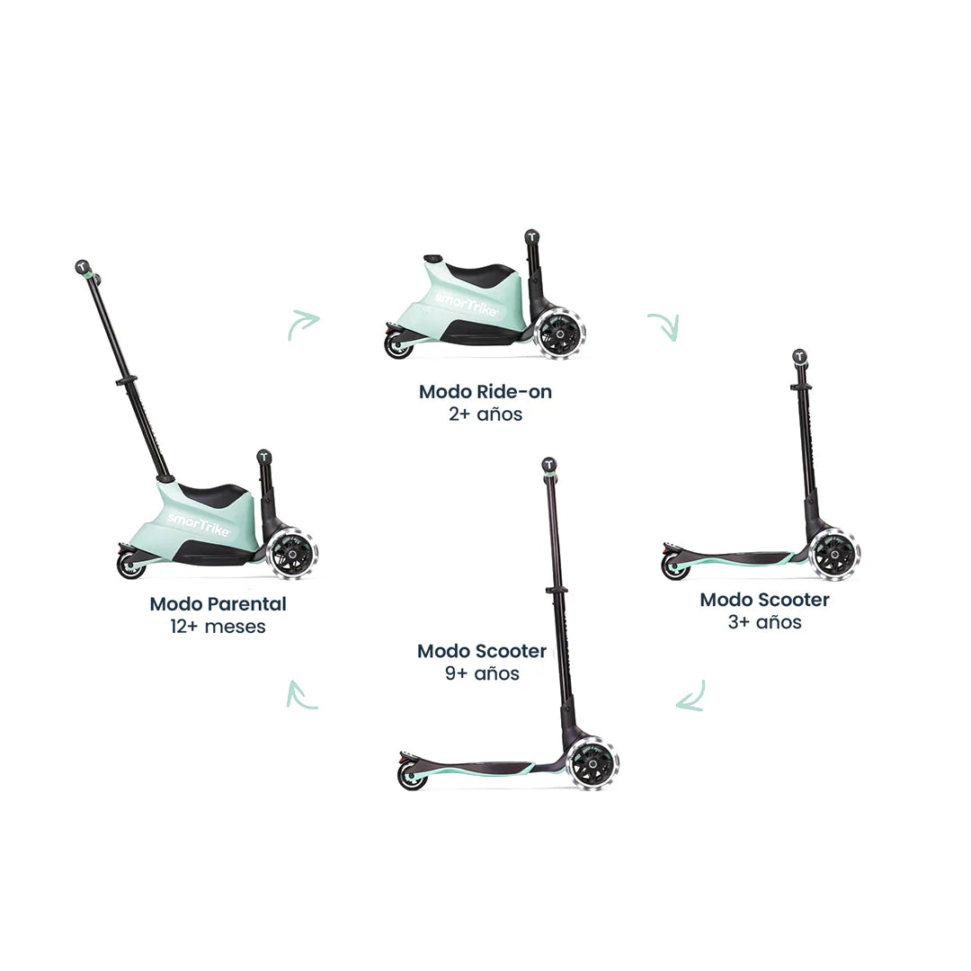 Xtend Ride-on 3 en 1 (1-12 años) Soft Green - Samrtrike