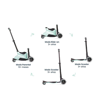 Xtend Ride-on 3 en 1 (1-12 años) Soft Green - Samrtrike