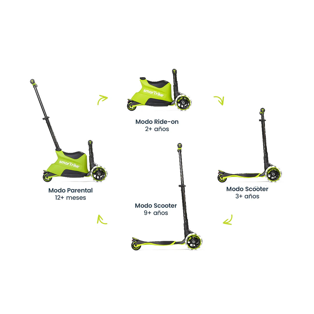 Xtend Ride-on 3 en 1 (1-12 años) Lime - Samrtrike