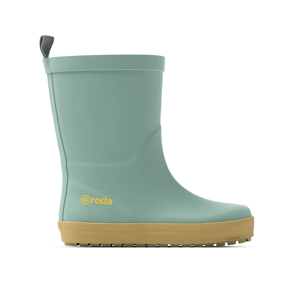Botas de agua para niños y niñas Roda Verde