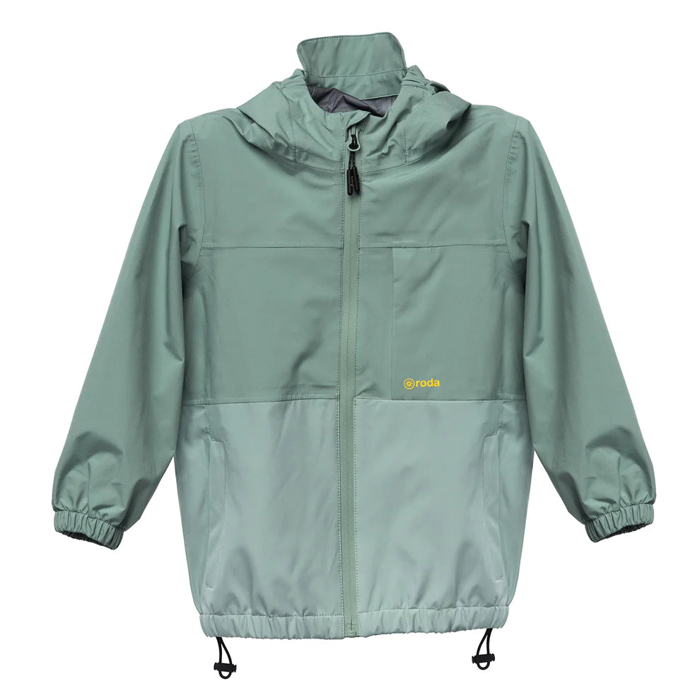 CHAQUETA IMPERMEABLE PARA NIÑOS Y NIÑAS VERDE