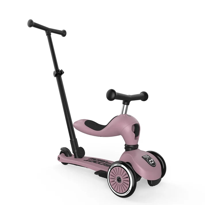 Scooter 2 en 1 Highwaykick 1 Push and Go Wildberry - Scoot and Ride